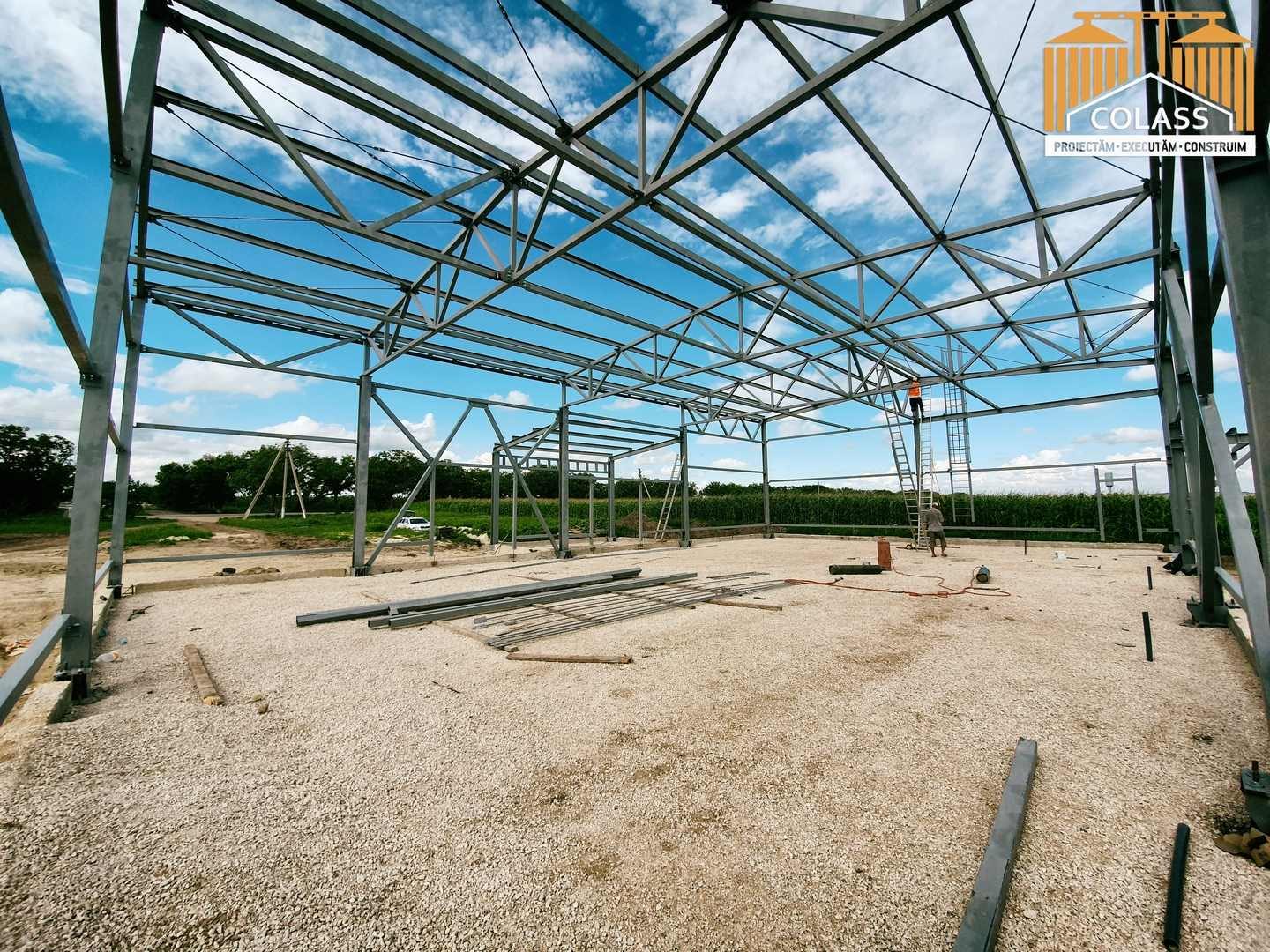 Construcția depozitului frigorific de 300 tone s. cobani, r-ul glodeni structuri metalice