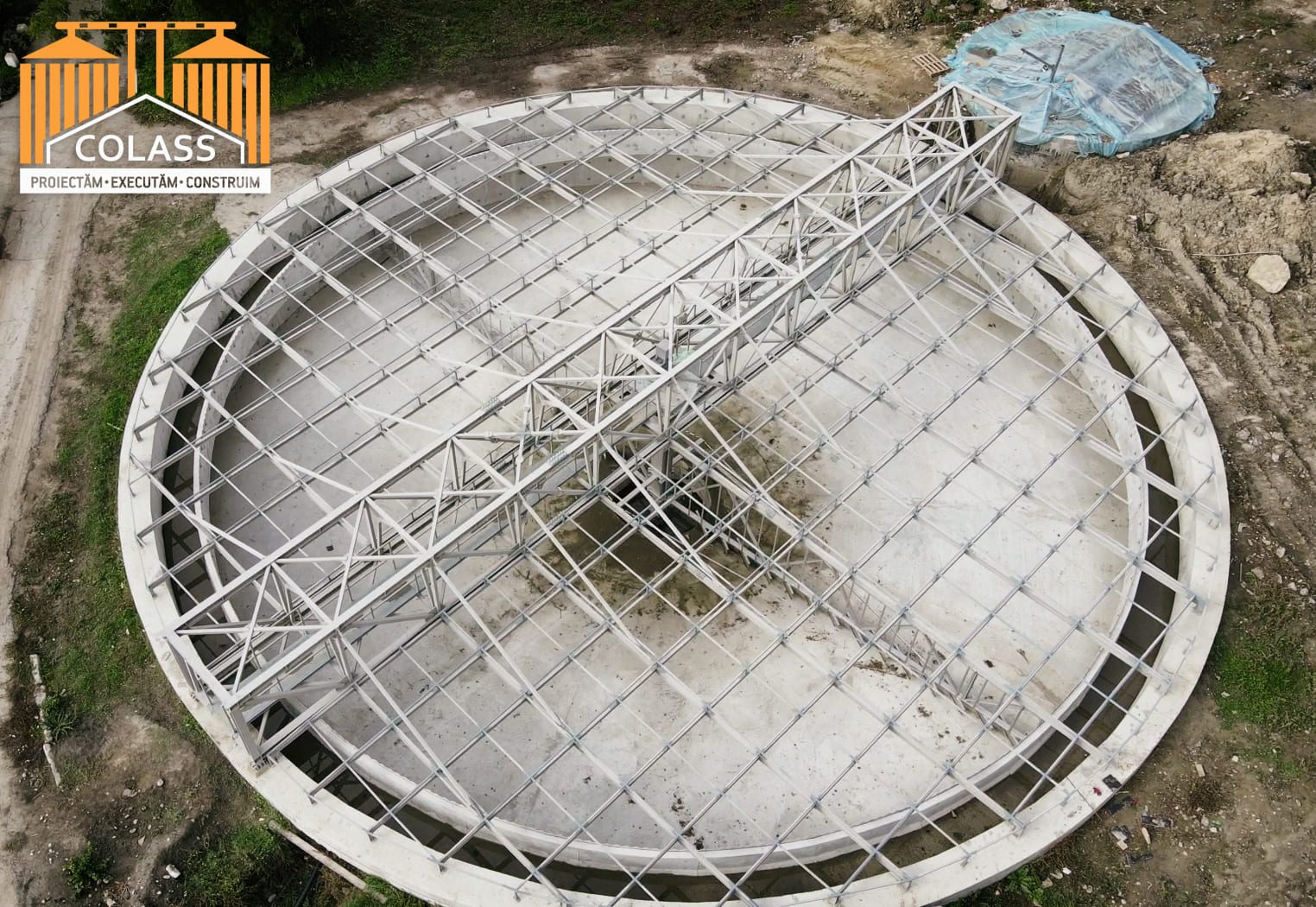 Carcasa metalică pentru punctul de filtrarea apelor reziduale